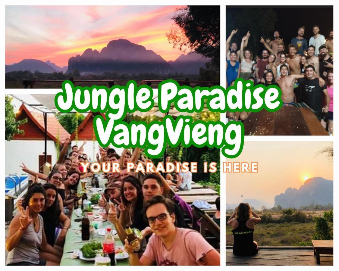 Jungle Paradise Vangvieng - Bungalows Vang Vieng Extérieur photo